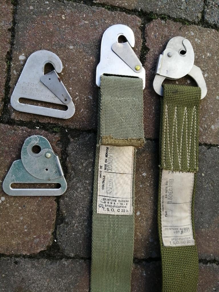 SABENA onderdelen van gordels, Verzamelen, Ophalen of Verzenden