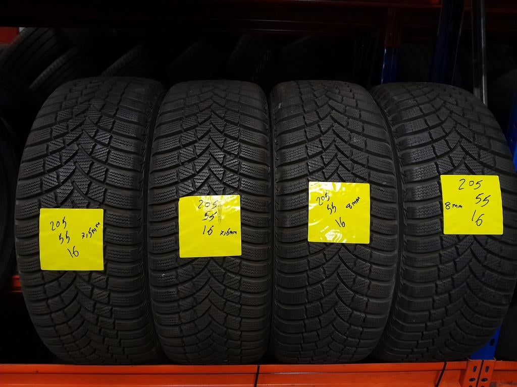 205 55 16 205/55/16 205/55R16 winter demo 8mm en 7,5mm, Auto-onderdelen, Vrachtwagen-onderdelen, Ophalen, Ford