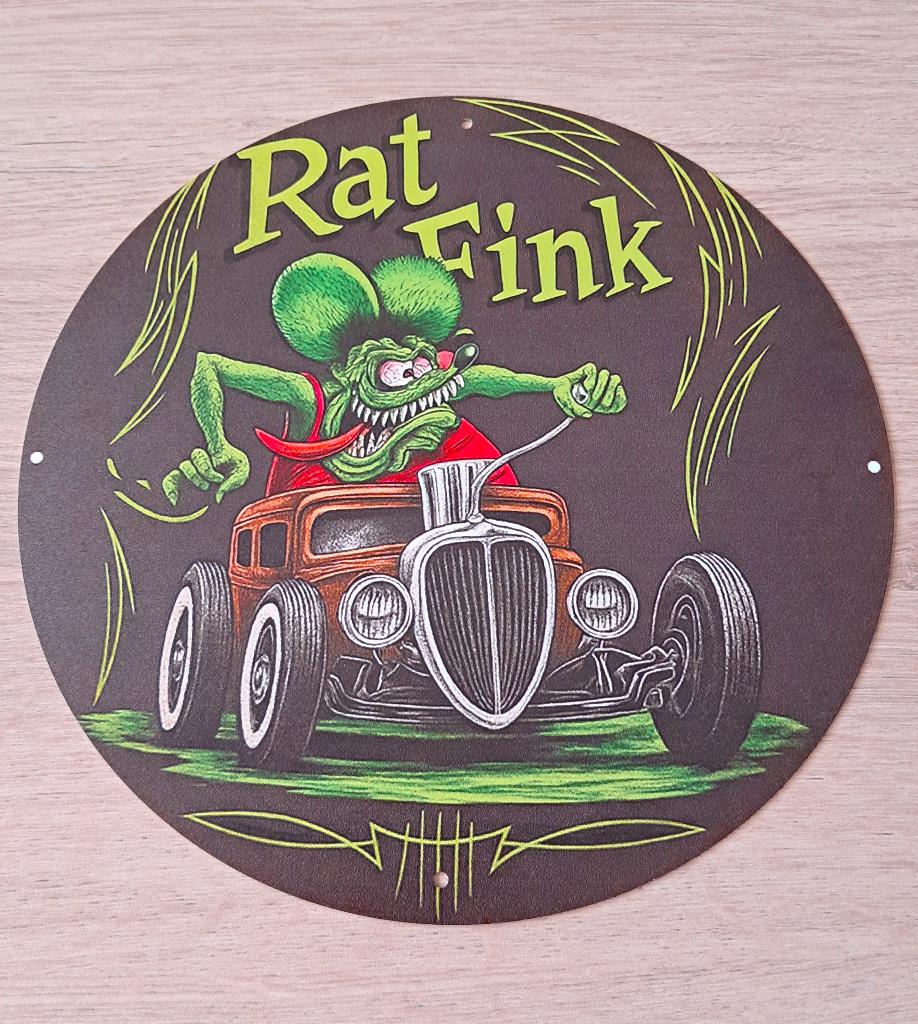 Rat Fink metalen borden., Ophalen of Verzenden, Nieuw, Reclamebord