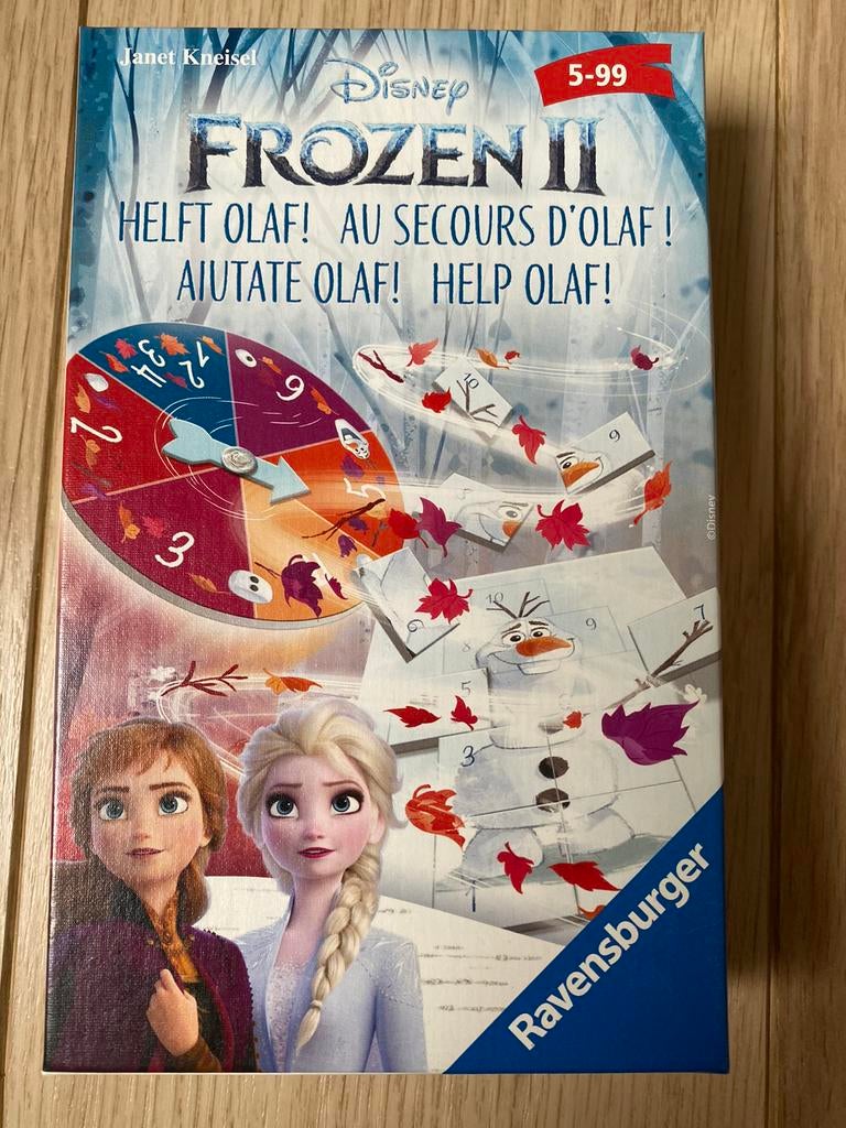 Gezelschapsspel Frozen II Help Olaf, Gebruikt, Ophalen of Verzenden, Ravensburger, Een of twee spelers
