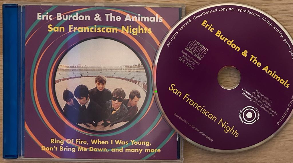 ERIC BURDON & ANIMALS - San Franciscan nights ( CD ), Verzenden, Zo goed als nieuw, Poprock