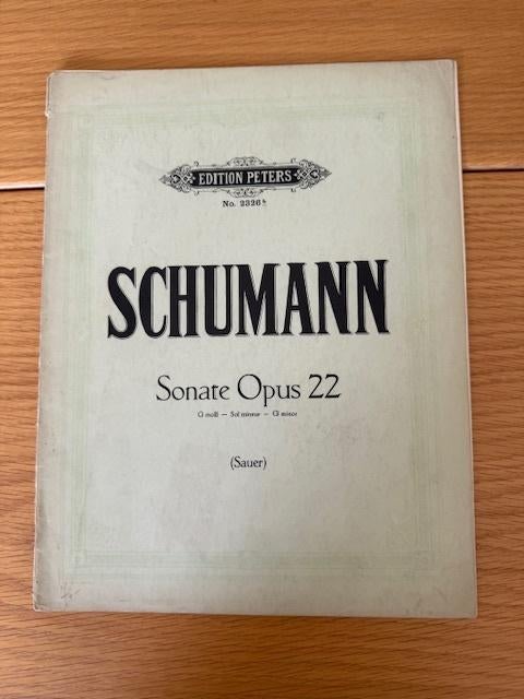 Robert Schumann — Sonate en sol mineur, opus 22, Enlèvement ou Envoi, Artiste ou Compositeur, Classique, Utilisé