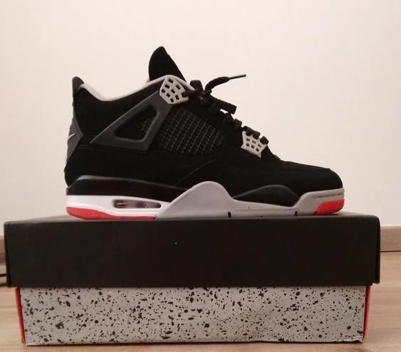 Air Jordan 4 Bred (2019) EU 45 / US 11, Enlèvement ou Envoi, Air Jordan, Comme neuf, Baskets