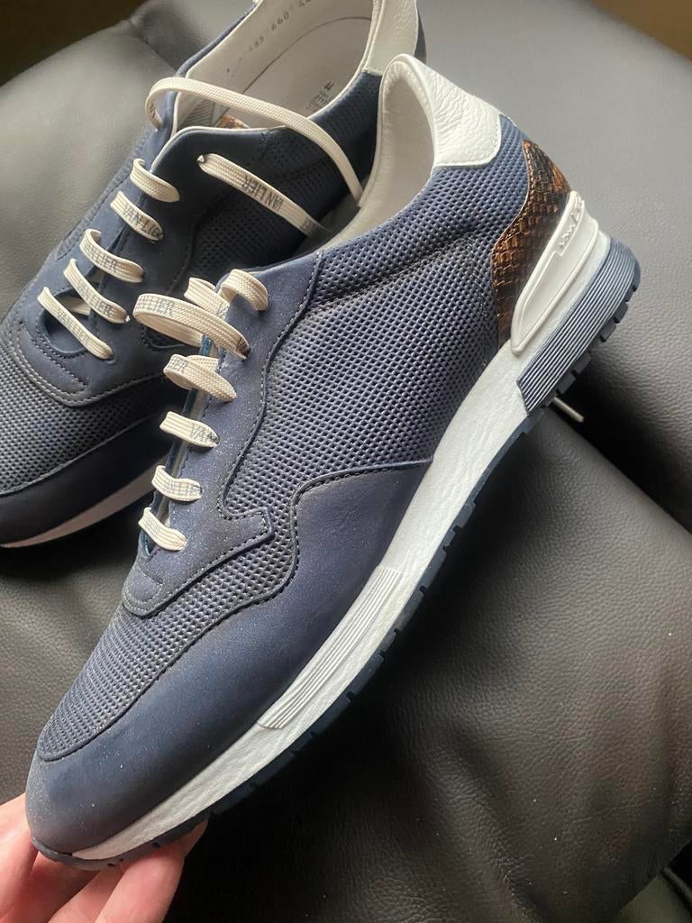 Heren schoenen sneakers “van lier “, Kleding | Heren, Schoenen, Verzenden, Zo goed als nieuw, Blauw, Sneakers