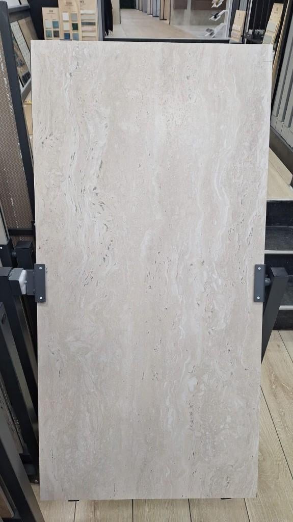 19€/M - CARRELAGE EFFET TRAVERTIN 60X120 RECT, Enlèvement, Neuf, Céramique, Carrelage de sol