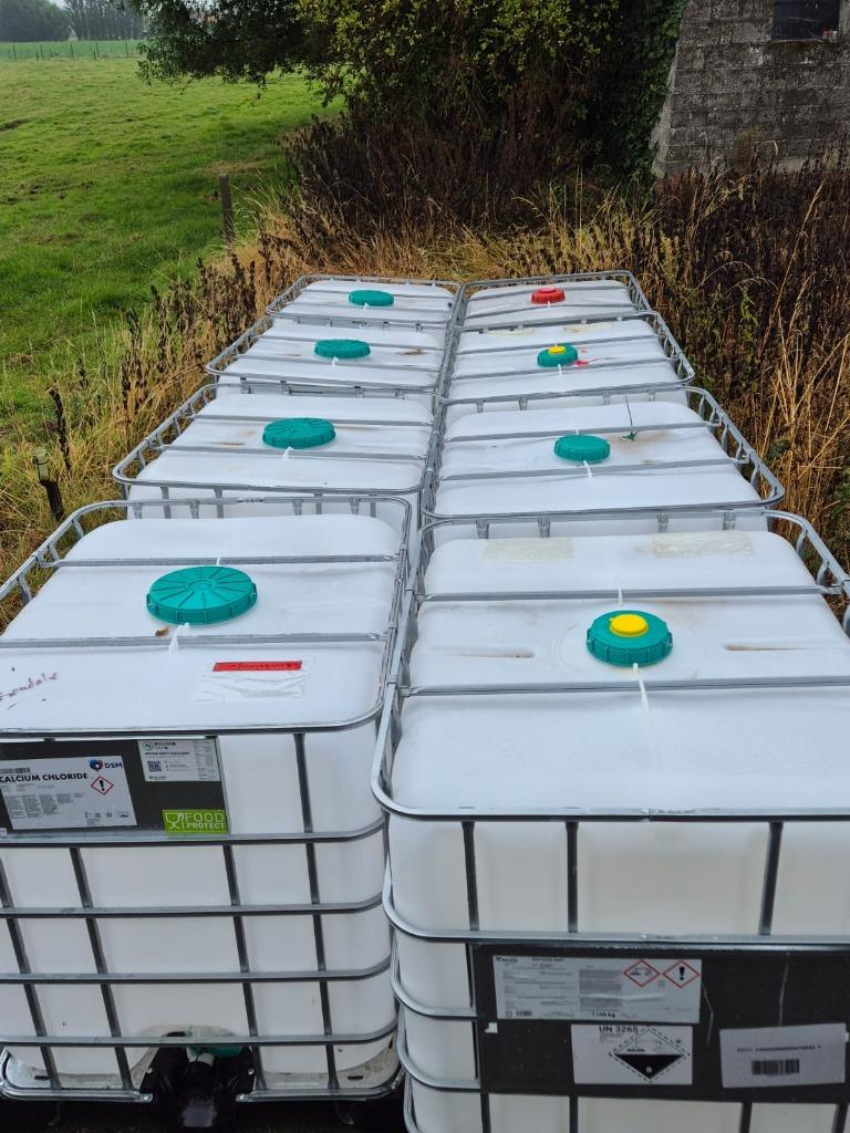 IBC container 1100 l, Ophalen, Kunststof, Met kraantje, 150 liter of meer