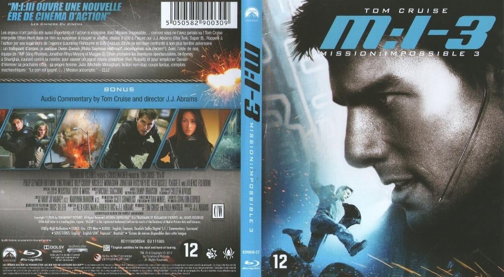 mission impossible 3 (blu-ray + blu ray bonus) neuf, CD & DVD, Blu-ray, Enlèvement ou Envoi, Comme neuf, Action