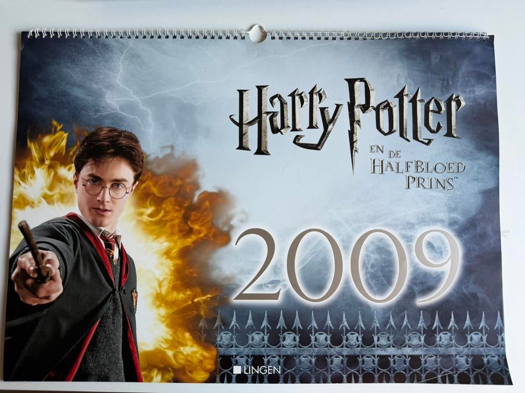 Kalender (2009) Harry Potter en de Halfbloed Prins, Enlèvement, Utilisé, Livre, Poster ou Affiche