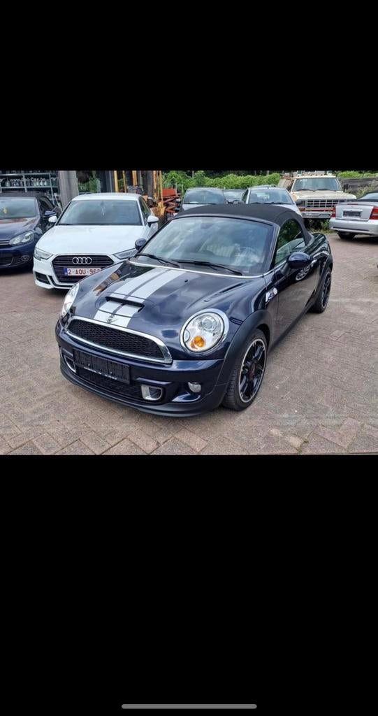 Mini Cooper cabriolet 2.0d/105kW /12 garantie 12 maanden, Auto's, Euro 5, Zwart, Cabriolet, Blauw