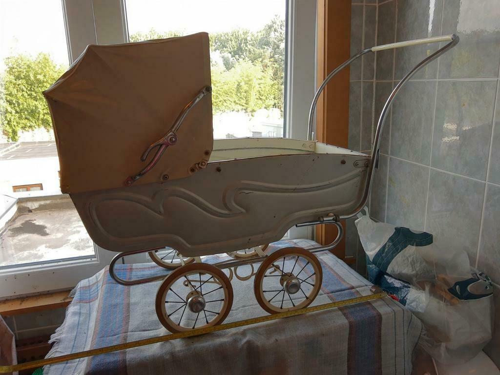 Oude poppenwagen, omstreeks 1950, merk Storck, Kinderen en Baby's, Kinderwagens en Combinaties, Ophalen of Verzenden, Gebruikt