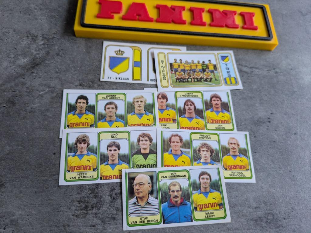 PANINI FOOTBALL 83 ST NIKLAAS  voetbal  7 STICKERS 1983, Verzenden, Nieuw