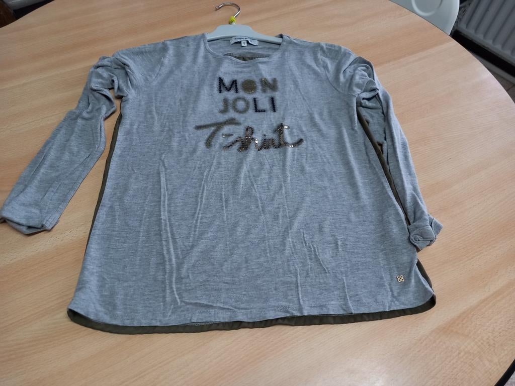 T shirt long manches S, Enlèvement ou Envoi, Comme neuf, Gris