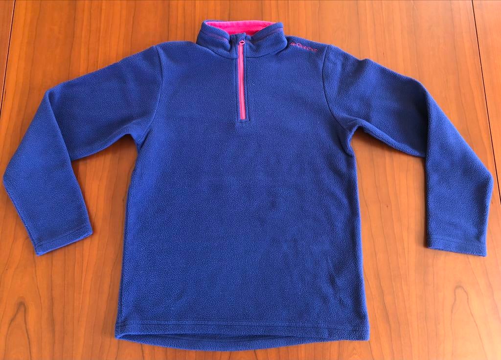 Trui fleece ski maat 128, Pull ou Veste, Decathlon, Comme neuf, Enlèvement