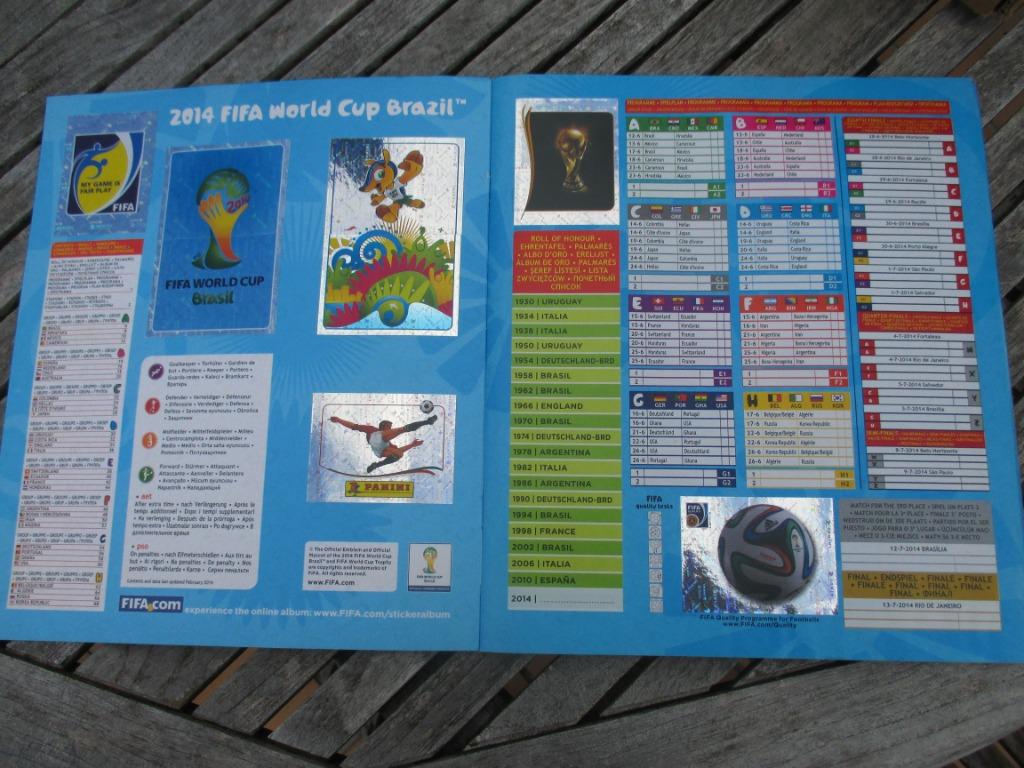 PANINI WK 2014 album Rusland, Verzamelen, Ophalen of Verzenden, Zo goed als nieuw, Boek of Tijdschrift