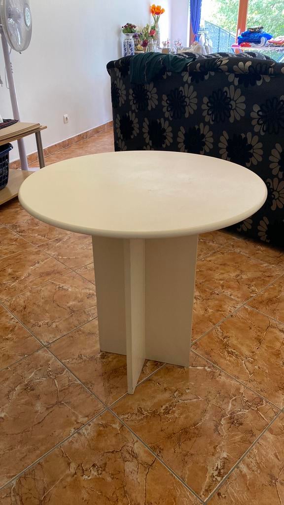 Bijzettafel wit, Ophalen, Zo goed als nieuw, Hout