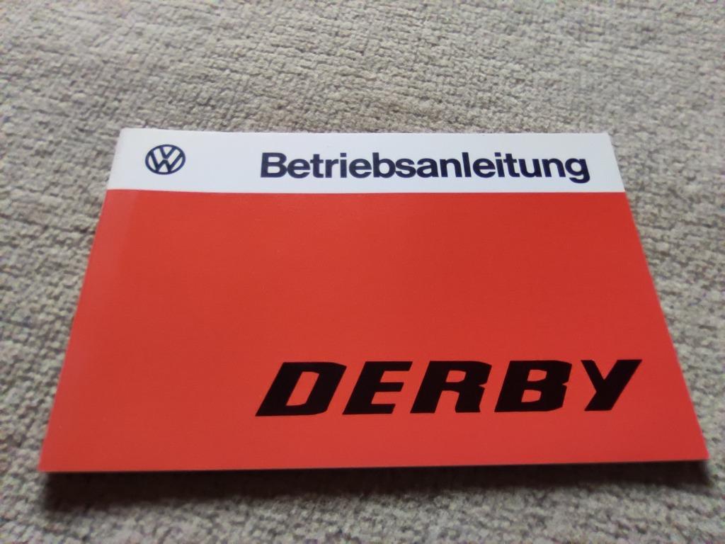 VW Derby 1 instructieboek handleiding polo, Ophalen of Verzenden