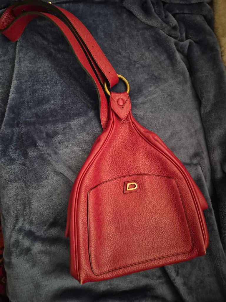 Delvaux tas, Handtassen en Accessoires, Tassen | Damestassen, Ophalen, Zo goed als nieuw, Rood, Schoudertasje