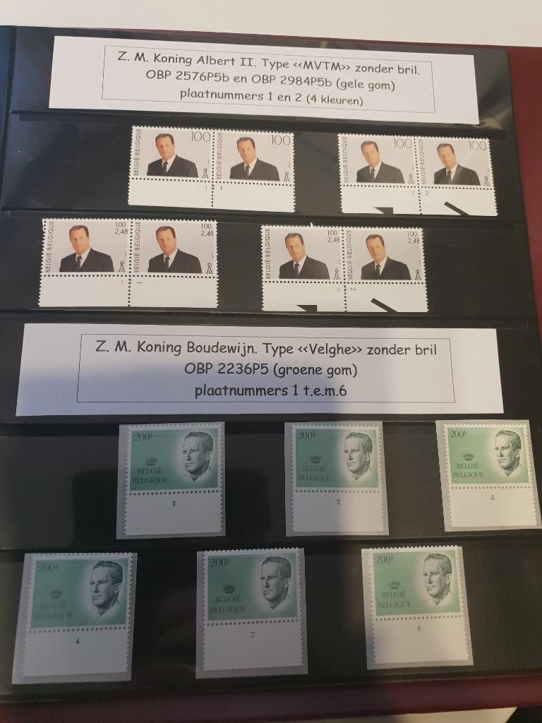 Lot plaatnummers Velghe en MVTM, Envoi, Non oblitéré, Autre, Neuf