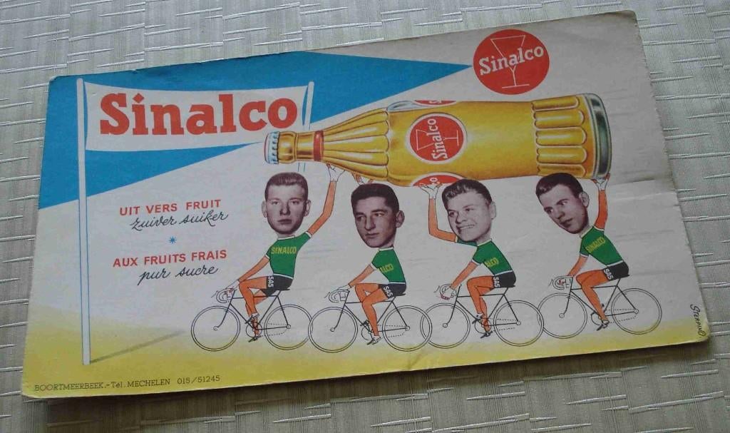 Sinalco reclame renners jaren '60, Ophalen of Verzenden, Gebruikt