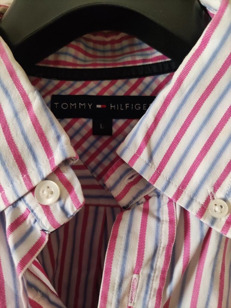 Tommy Hilfiger, chemise rayée, taille : L, Vêtements | Hommes, Enlèvement ou Envoi, Comme neuf