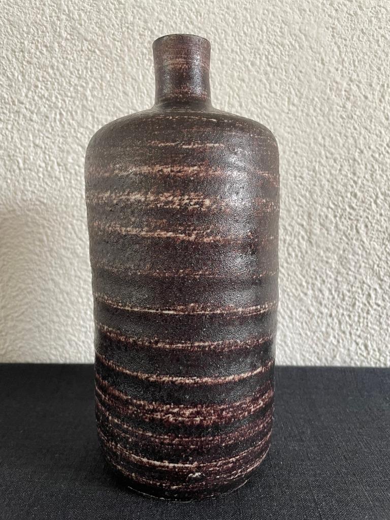 Geribbelde vintage vaas “Accolay”, Ophalen of Verzenden