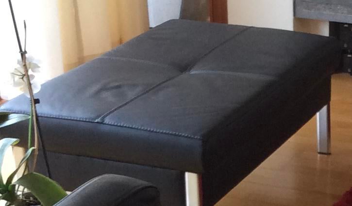 Lederen zitbank ook salontafel van Belform, Maison & Meubles, Enlèvement, Comme neuf