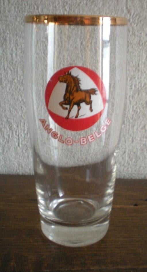 ANGLO BELGE 25 cl glad, Verzamelen, Biermerken, Ophalen of Verzenden, Zo goed als nieuw, Glas of Glazen