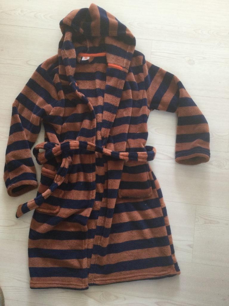 Peignoir  met kap kamerjas avec capuche  134 140 als nieuw, Kinderen en Baby's, Kinderkleding | Maat 134, Nacht- of Onderkleding