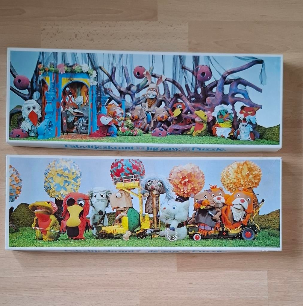 Nostalgische puzzels 'Fabeltjeskrant' Jig Saw, 80stuks, 1968, Enlèvement ou Envoi, Utilisé