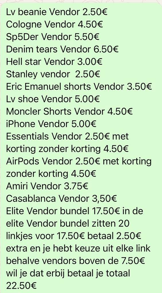 START JE EIGEN BUSINESS | Beste Vendor Links (Lijst 2026), Ophalen of Verzenden
