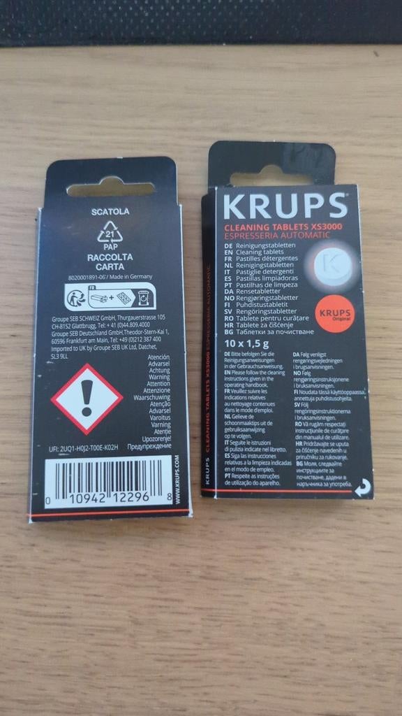 Krups XS300010, Ophalen