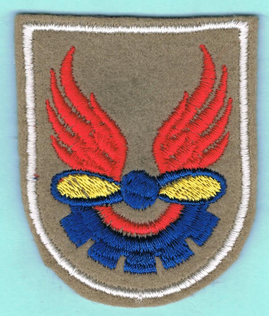 Belgian Air Force Sleeve Insignia ( MS37 ), Ophalen of Verzenden, Luchtmacht, Embleem of Badge