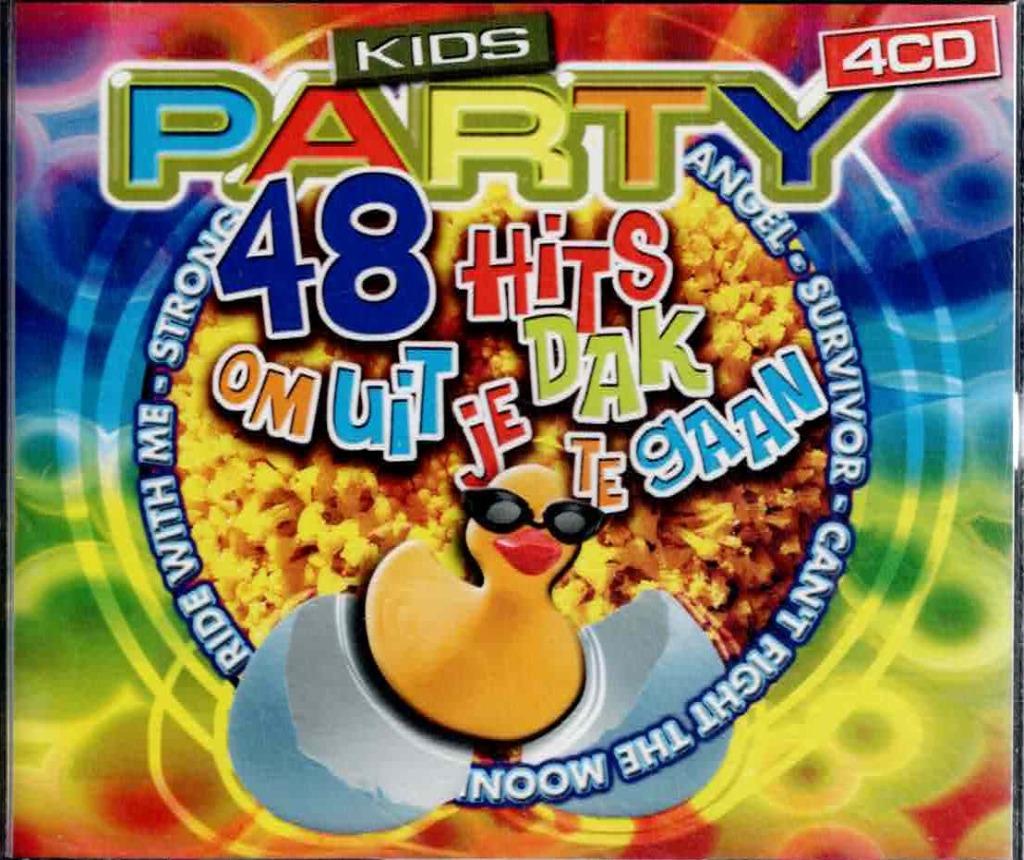 4 x cd   -   kids party hits om uit je dak te gaan, Ophalen of Verzenden