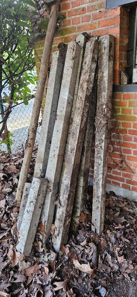 Beton Palen, omheining, Tuin en Terras, Ophalen, Gebruikt, Minder dan 180 cm, Palen