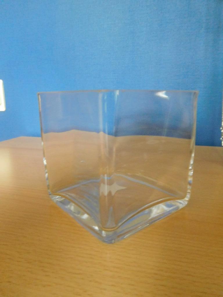 Vase/photophore en verre, Maison & Meubles, Enlèvement ou Envoi, Utilisé