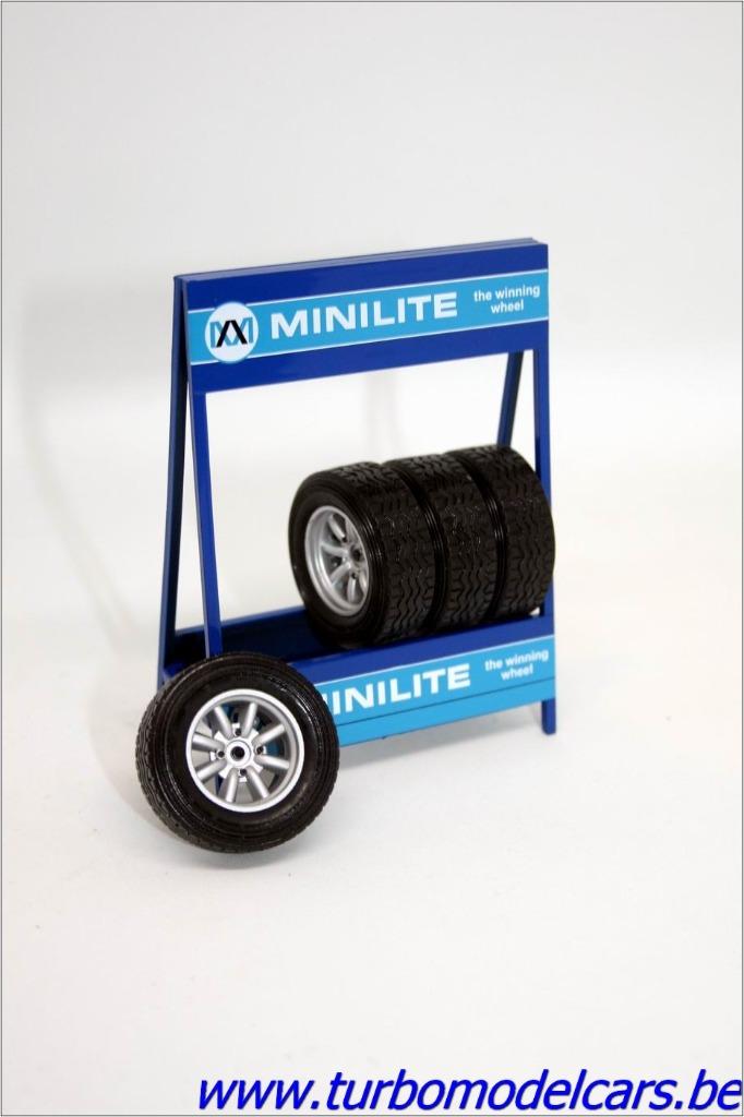 Wielset Mini Lite Zilver 1/18 Ixo Models, Verzenden, Nieuw, Auto, Overige merken