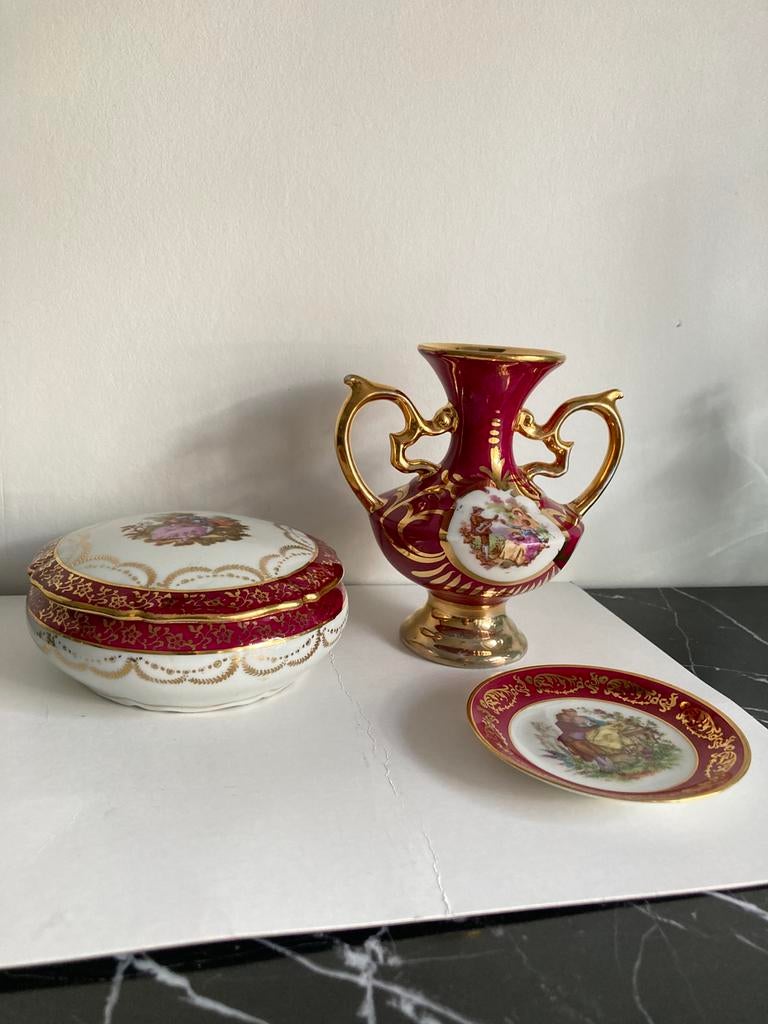 Magnifique ensemble en porcelaine française de Limoges, Enlèvement ou Envoi