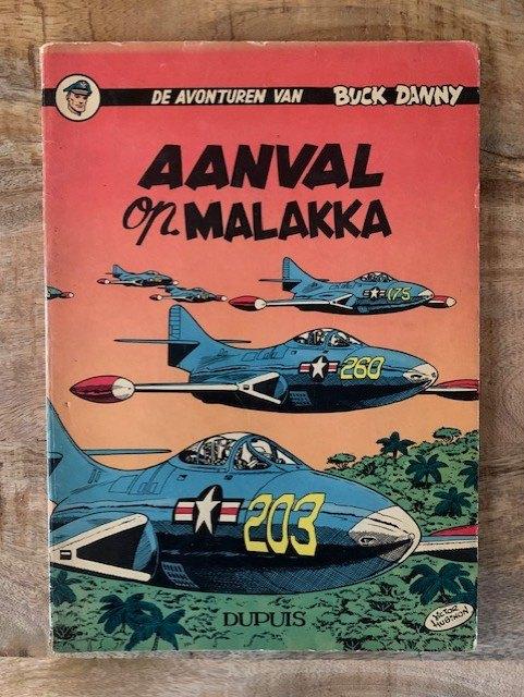 Buck Danny - Aanval op Malakka - Eerst druk, Gelezen, Eén stripboek, Ophalen of Verzenden, J.M. Charlier ☆ V. Hubinon