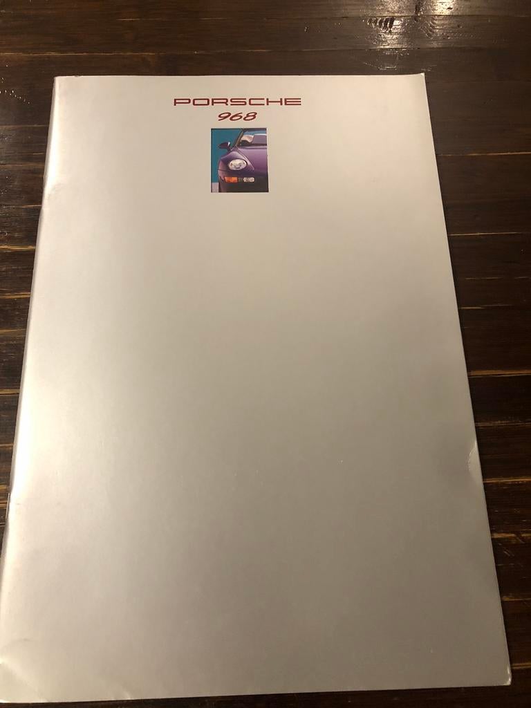 catalogue brochure Porsche 968, Ophalen, Zo goed als nieuw, Porsche