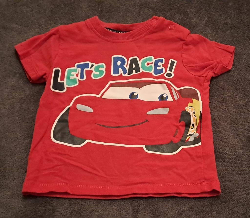 ~ cars bliksem mcqueen T-shirtje ( maat 80), Kinderen en Baby's, C&A, Ophalen of Verzenden, Zo goed als nieuw, Jongetje