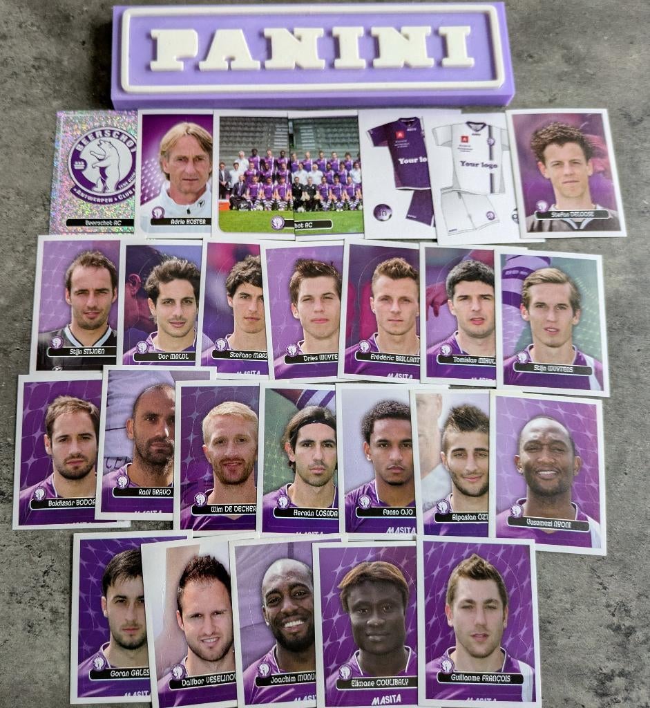 Panini FOOTBALL 2013 26 STICKERS BEERSCHOT  VOETBAL, Ophalen of Verzenden, Nieuw