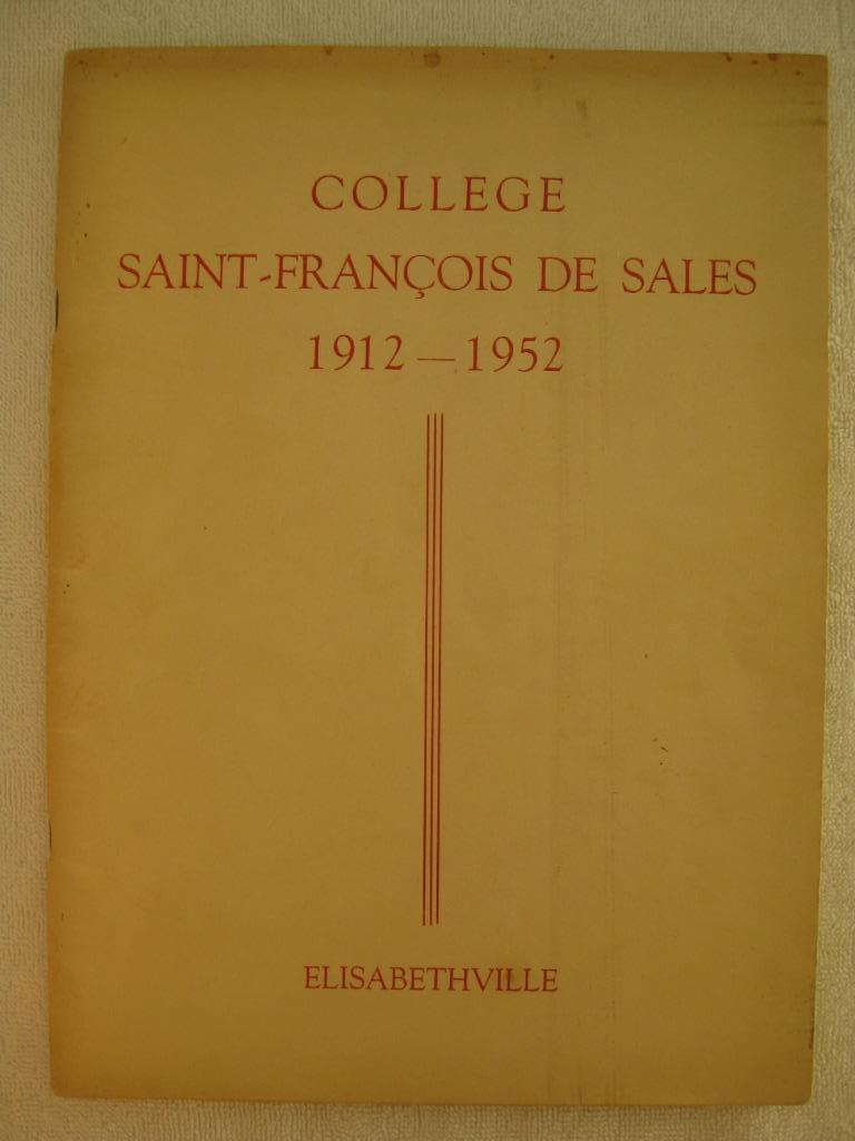 Congo belge Katanga Elisabethville Collège St-François 1952, Livres, Enlèvement ou Envoi, Utilisé