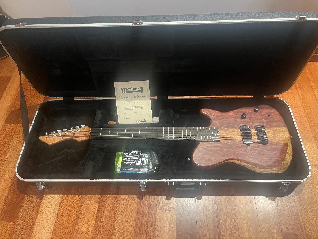 Marinus Orvar 7 gitaar (custom made) only 1, Ophalen, Zo goed als nieuw, Solid body, Overige merken