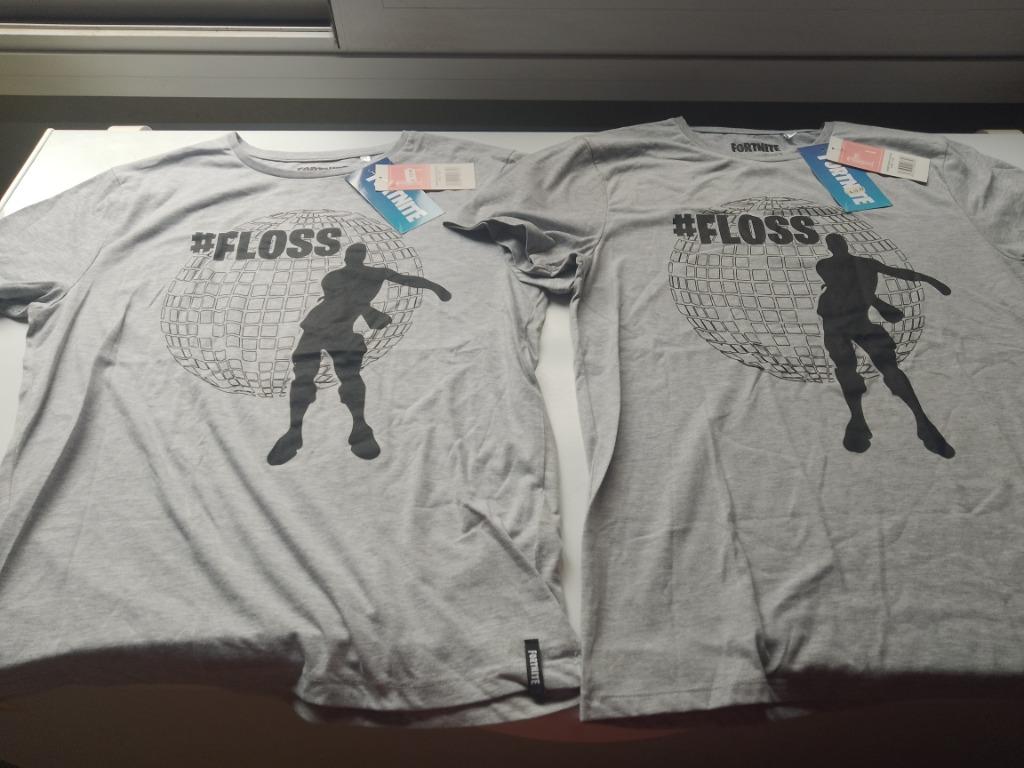 2 t-shirts grijs large L  fortnite nieuw, Fortnite, Maat 52/54 (L), Verzenden, Nieuw