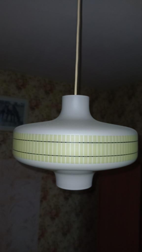 Retro Luchter, Huis en Inrichting, Lampen | Hanglampen, Ophalen, Gebruikt, Glas