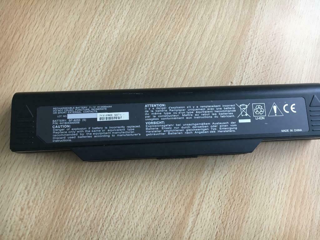 Batterie pour pc portable " type BP 8050 S  " Lion 11.1V  44, Informatique & Logiciels, Enlèvement ou Envoi, Comme neuf