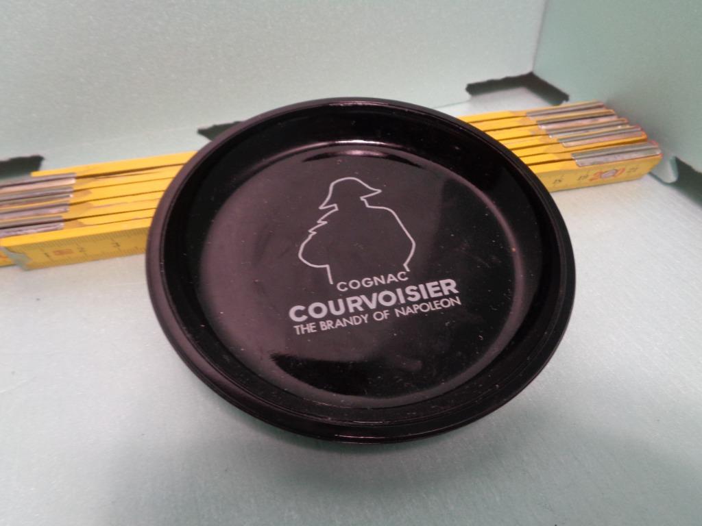 Ancien petit cendrier rond noir ou vide poche COGNAC COURVOI, Collections, Enlèvement ou Envoi, Comme neuf, Cendrier