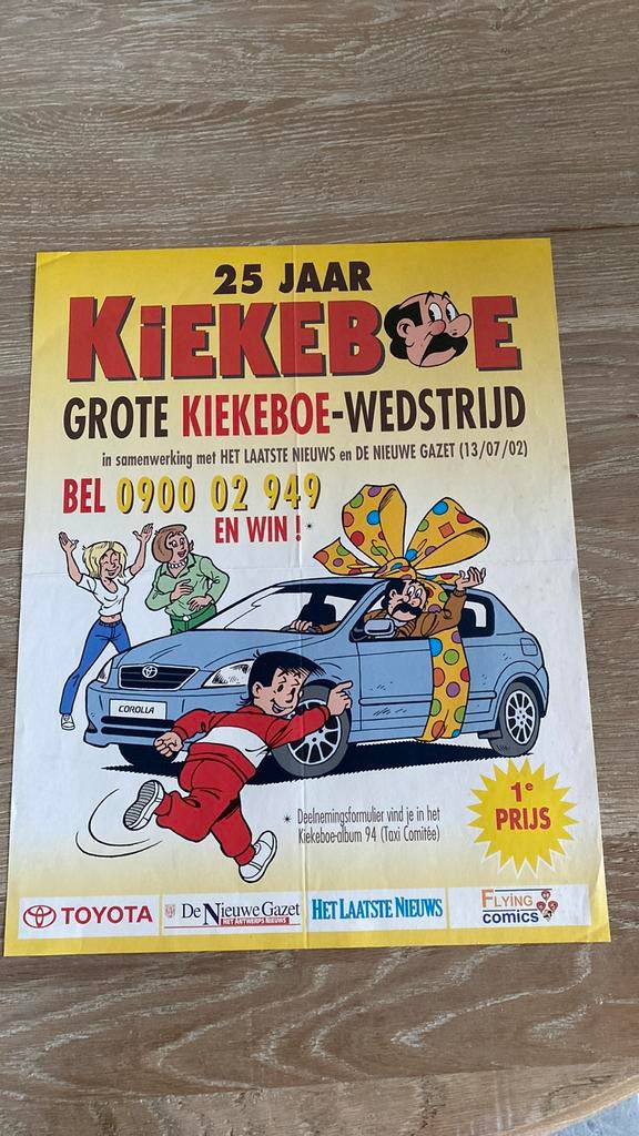 Merho kiekeboe affiche 2002, Verzamelen, Ophalen of Verzenden, Zo goed als nieuw