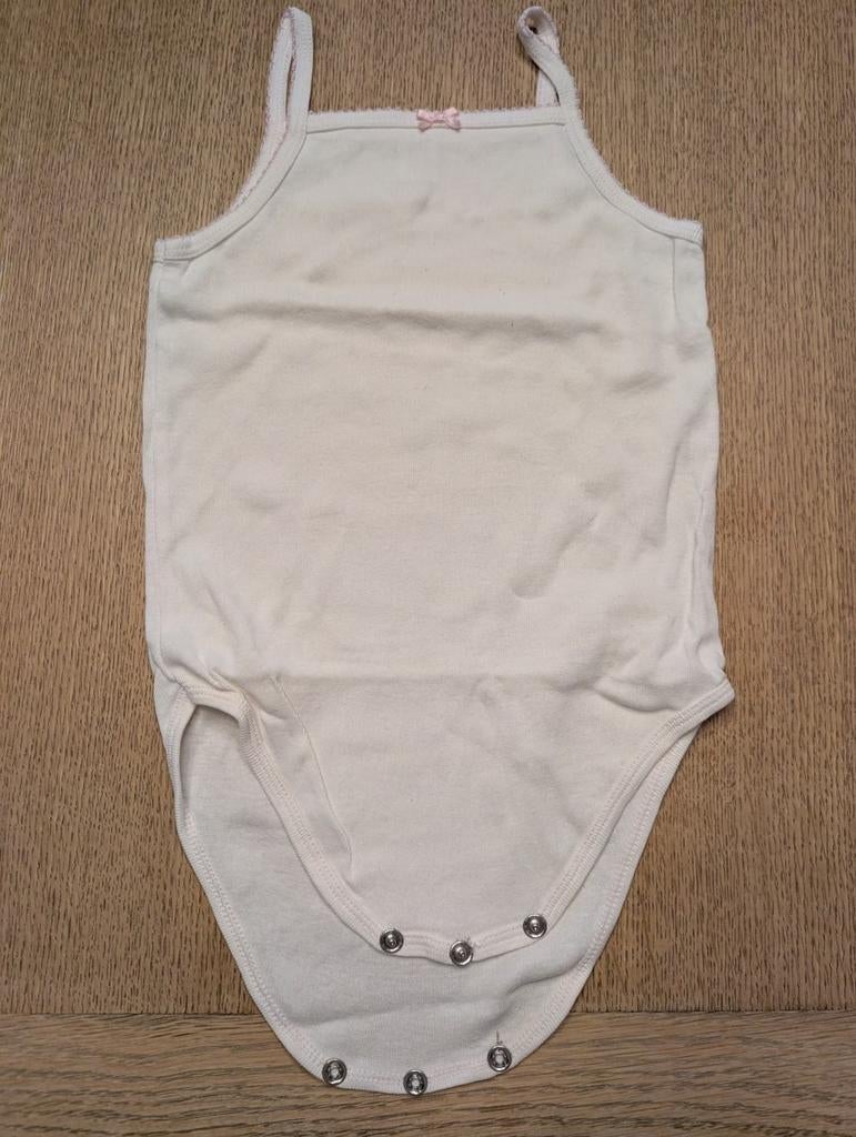 Hema wit body met roze afgebiesd zen spaghetti bandjes maat, Kinderen en Baby's, Babykleding | Maat 86, Nacht- of Onderkleding