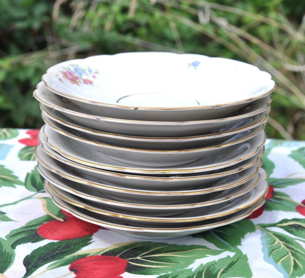 lot de 10 sous tasse porcelaine johann seltman, Antiquités & Art, Antiquités | Porcelaine, Enlèvement ou Envoi